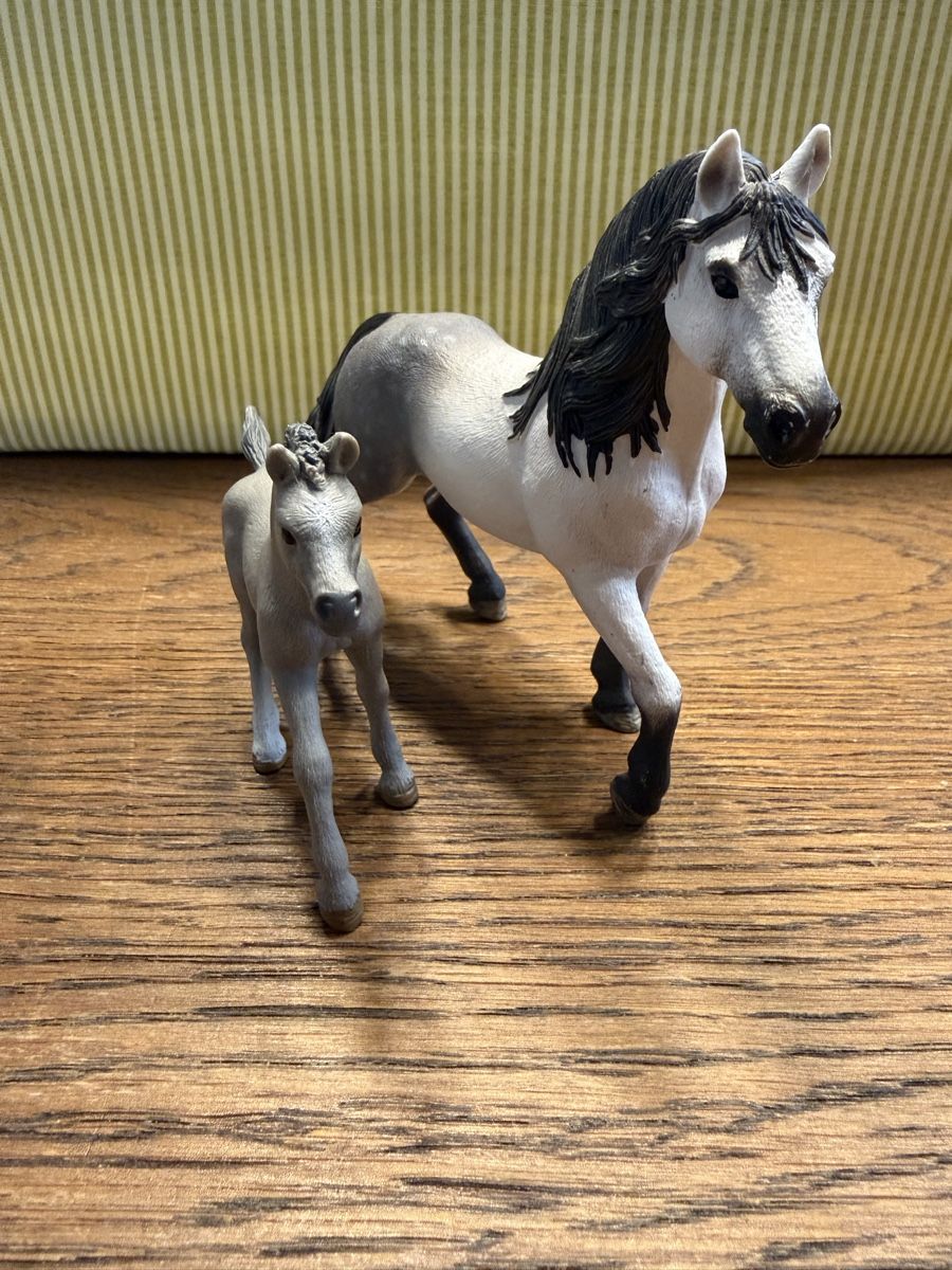 Schleich Giocattoli: Schleich Pferd mit Fohlen 2 – Usato da Auw venduto da grisu81 1