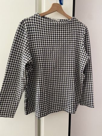 CECIL Bluse, Gr. M, Schwarz Weiss Kariert, Top Zustand
