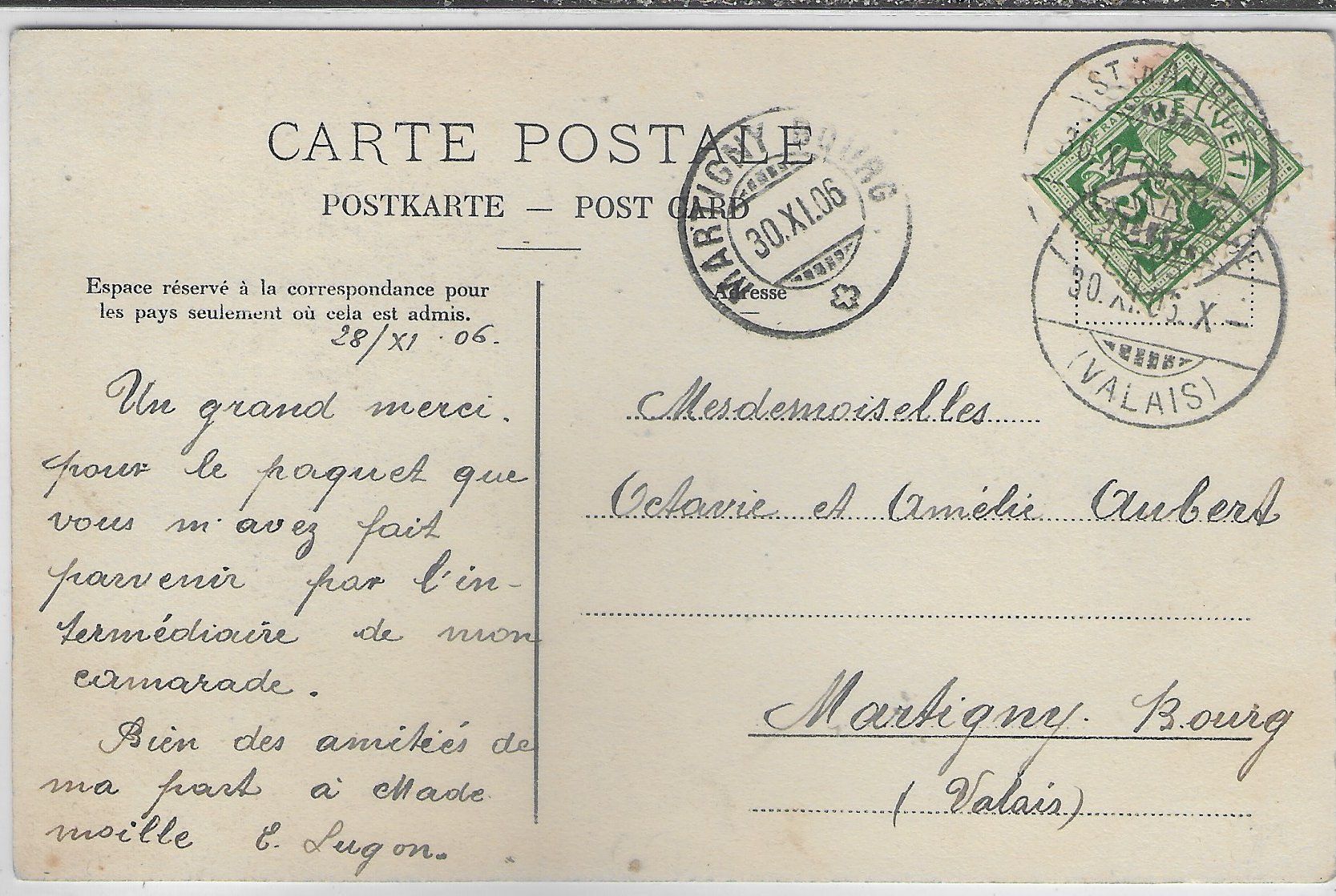 Cartoline postali: Morcles et Dents de Morcles – Usato da Ettingen venduto da Kartenplanet 1