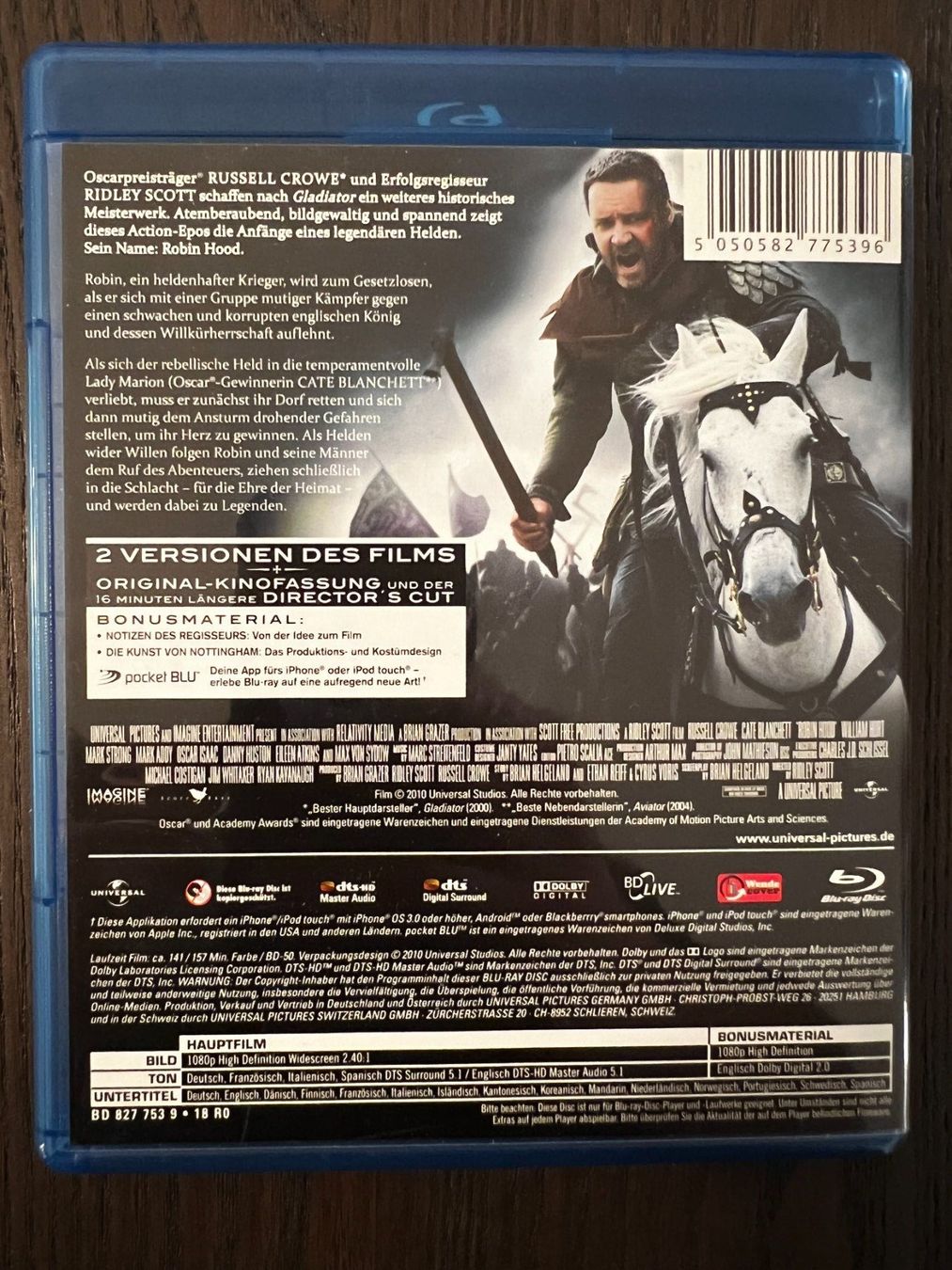 Tutti i DVDs: Robin Hood – Usato da Zürich venduto da Blu-ray_ZH 1