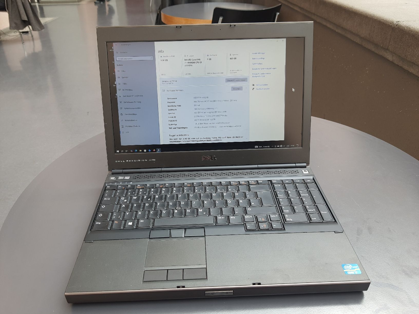 Dell Notebook: DELL Workstation i7 CPU – Usato da Flawil venduto da rcnkr