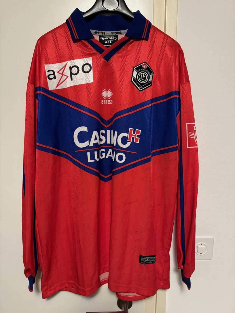 Leibchen & Hosen: FC LUGANO - vintage match worn Dario Rota – Gebraucht aus Lugano von Trapp2828