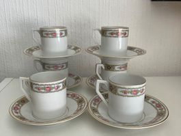 Tasses à spresoo anciennes porcelaine J&C Bavaria