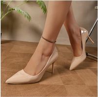 NEUE schlichte beige Lackpumps Gr. 36 - 225118