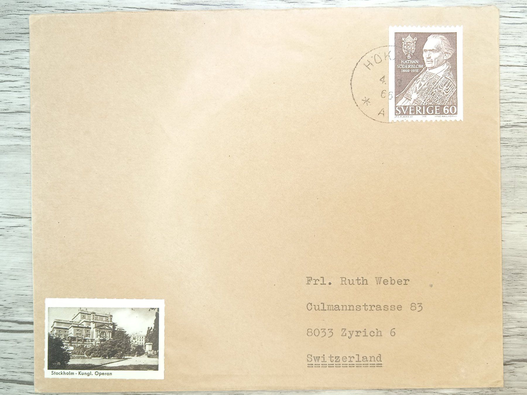 Tutti i francobolli: TR69 Enveloppe + Timbre Suede 1966 – Usato da Cousset venduto da Patrick_Collections