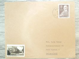 TR69 Enveloppe + Timbre Suede 1966