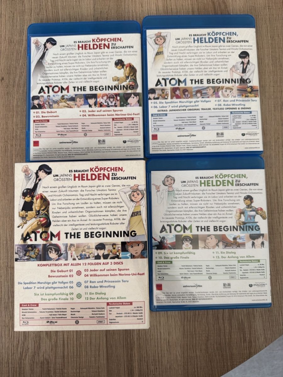 Alle DVDs: Atom - The Beginning Komplette Serie BluRay Anime – Gebraucht aus Hagendorn von masterchieff 1