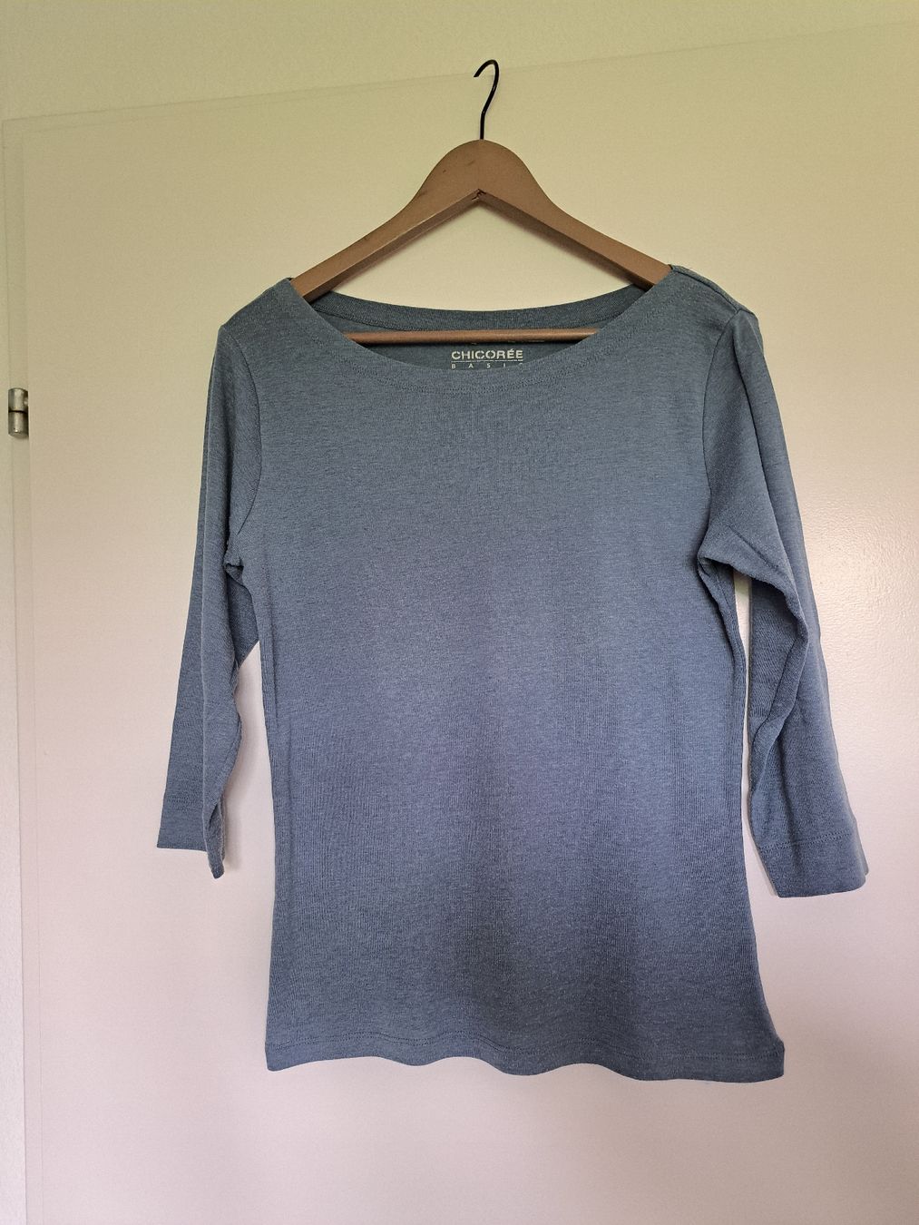 Pullover & Sweatshirts: Shirt, Gr. L, blau meliert, 3/4 Ärmel – Gebraucht aus Rüti ZH von Sondanelle
