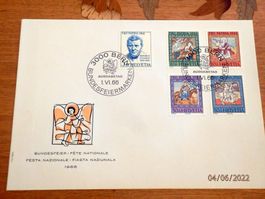 schöner Satzbrief Pro Patria 1966, Zst.Nr.B128 bis B132