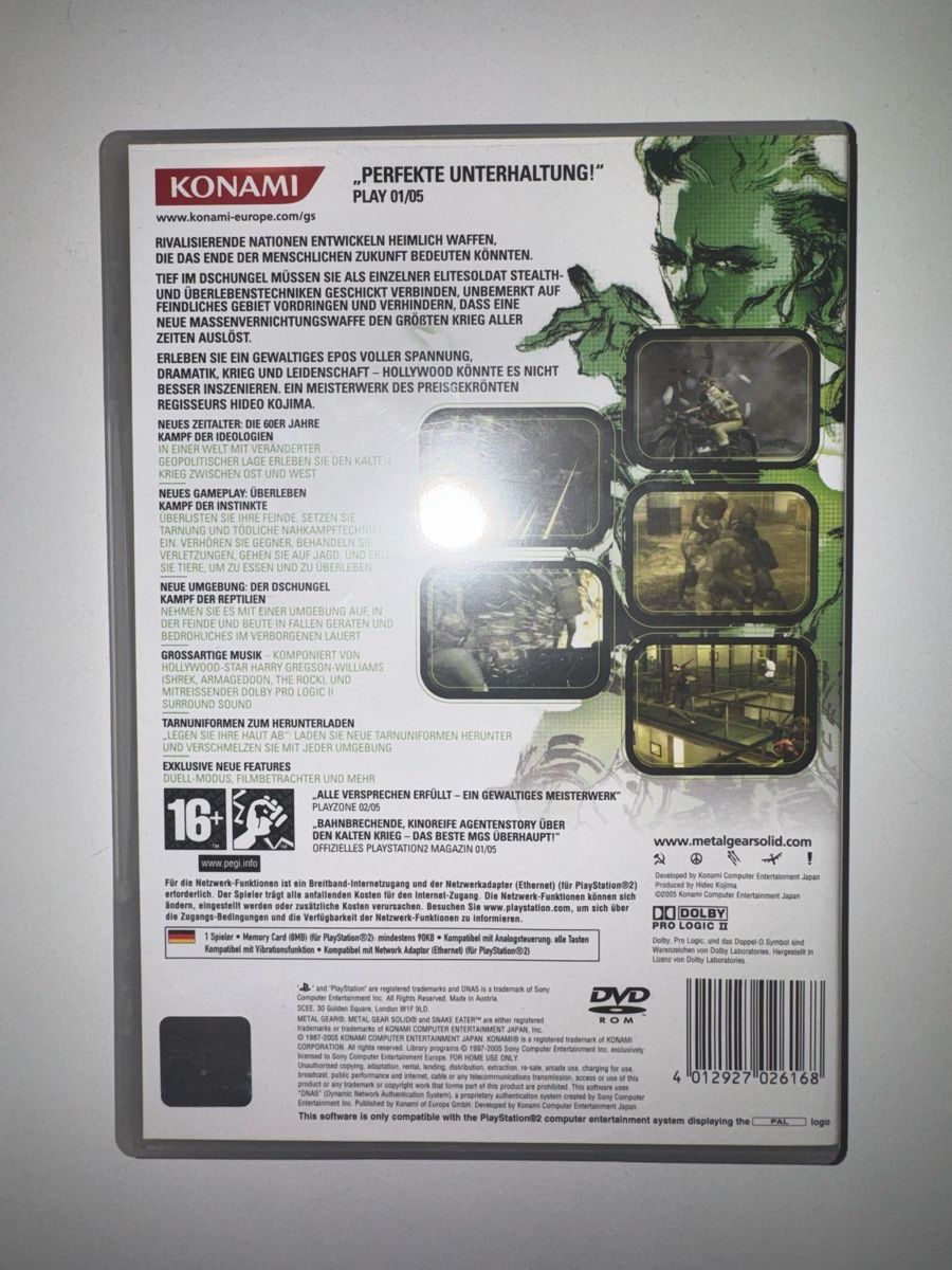 Sony Giochi: Metal Gear Solid 3: Snake Eater - PS2 - Top Zustand! – Usato da Adliswil venduto da B_Kreb 4