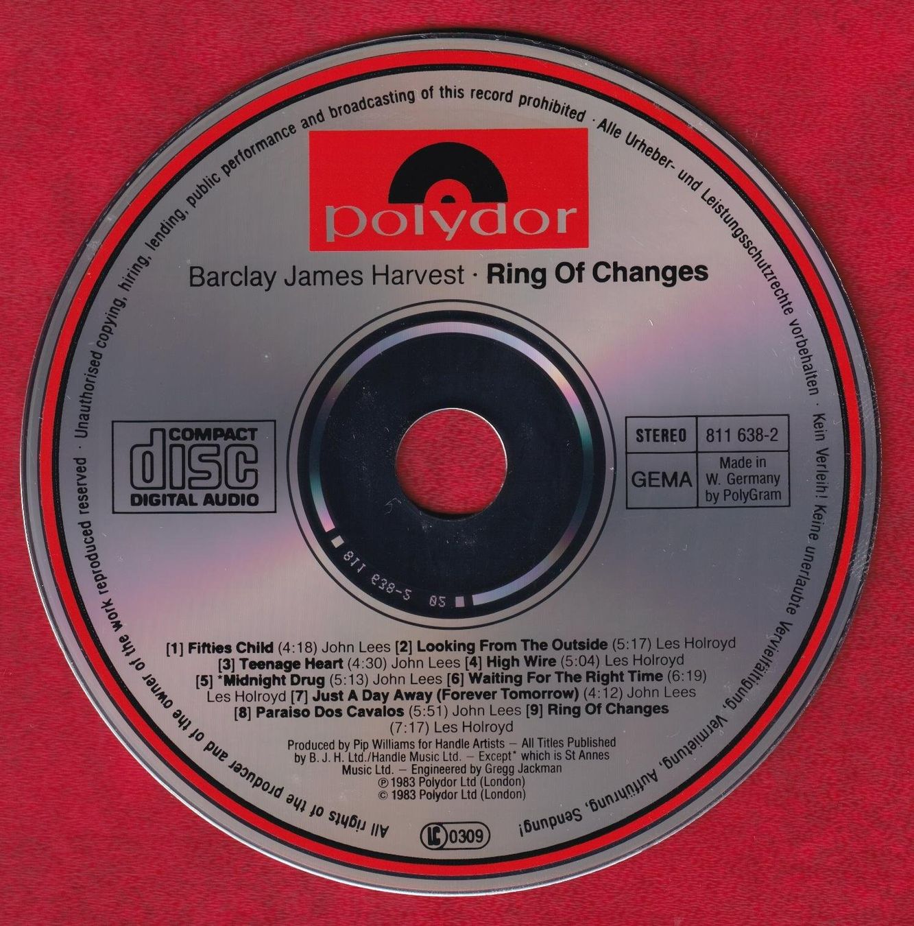 CDs: Barclay James Harvest - Ring Of Changes (CD) – Gebraucht aus Zürich von Pfluftl2000 2