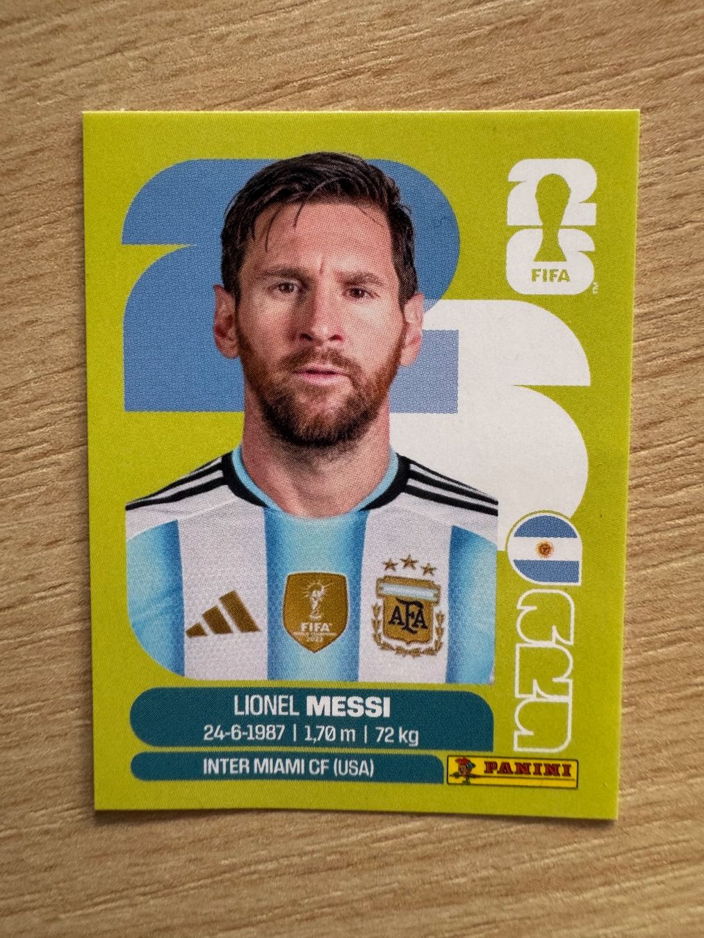 Panini Carte collezionabili: Panini WM 2026 - ARG 17 - Lionel Messi – Usato da Eschenbach SG venduto da Grummelzwerg