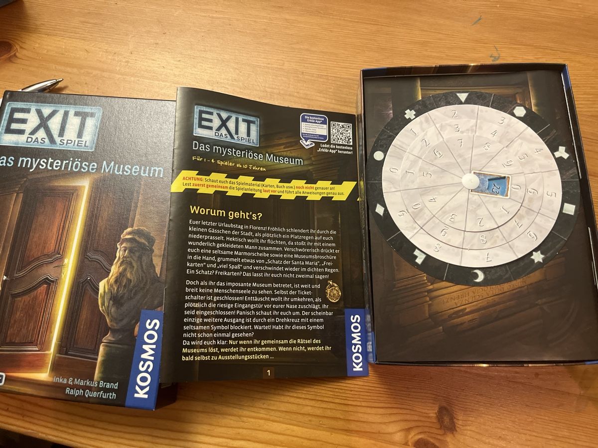 Kosmos Giochi: Exit Das Spiel Das mysteriöse Museum Kosmos Einsteiger – Nuovo (secondo la descrizione) da Andelfingen venduto da estark 1