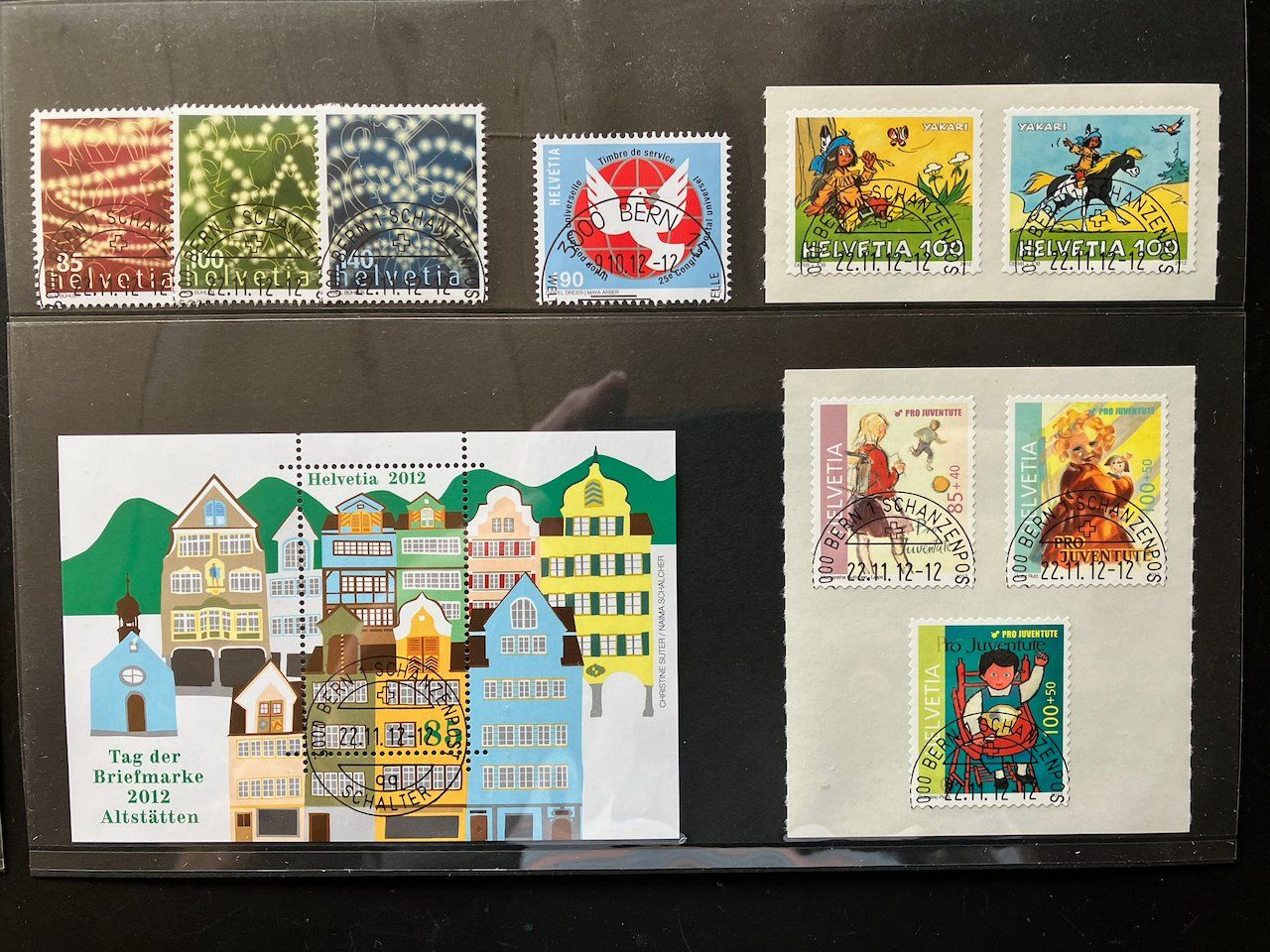 Tutti i francobolli: Jahresset 2012 Schweiz gestempelt – Usato da Nesslau venduto da zueri6 4