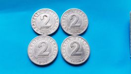 2 Groschen - Österreich  - 1952 1954 1957 1965