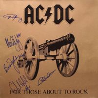 AC/DC Reprint Autogramm Grossfoto 30x30 cm