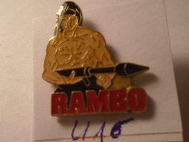 1 Rambo Pin Kultfigur der 80er Jahre! (U16)