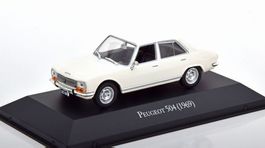 Peugeot 504 Berline Phase I 1968-1975 weiss  1:43 von Altaya
