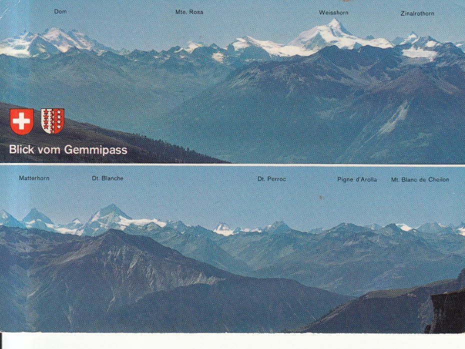 Cartoline postali: Gemmipass Aussicht 1981 – Usato da Bürglen TG venduto da StampGraf