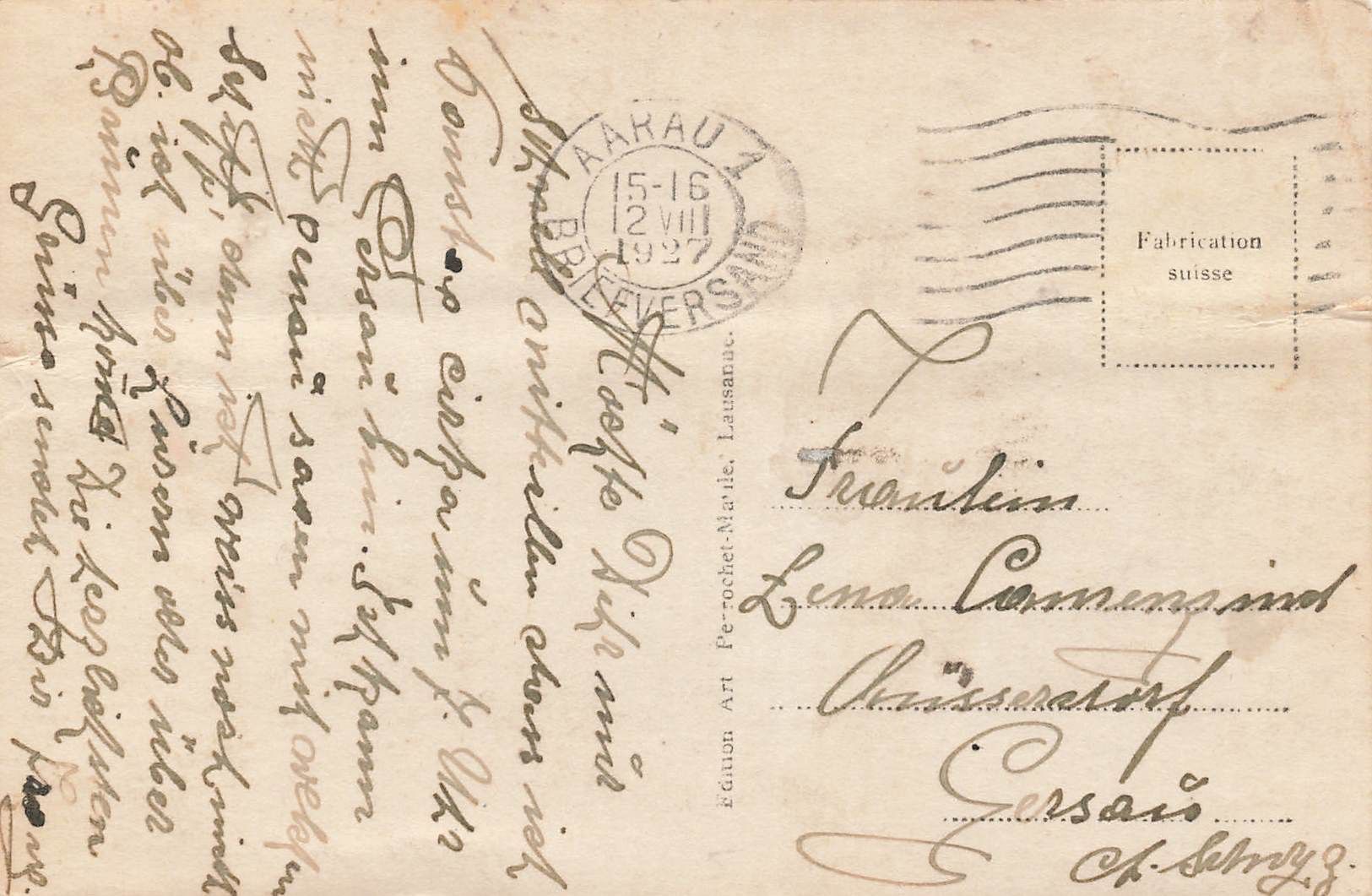 Cartoline postali: Aarau – Usato da Biasca venduto da Blenio71 1