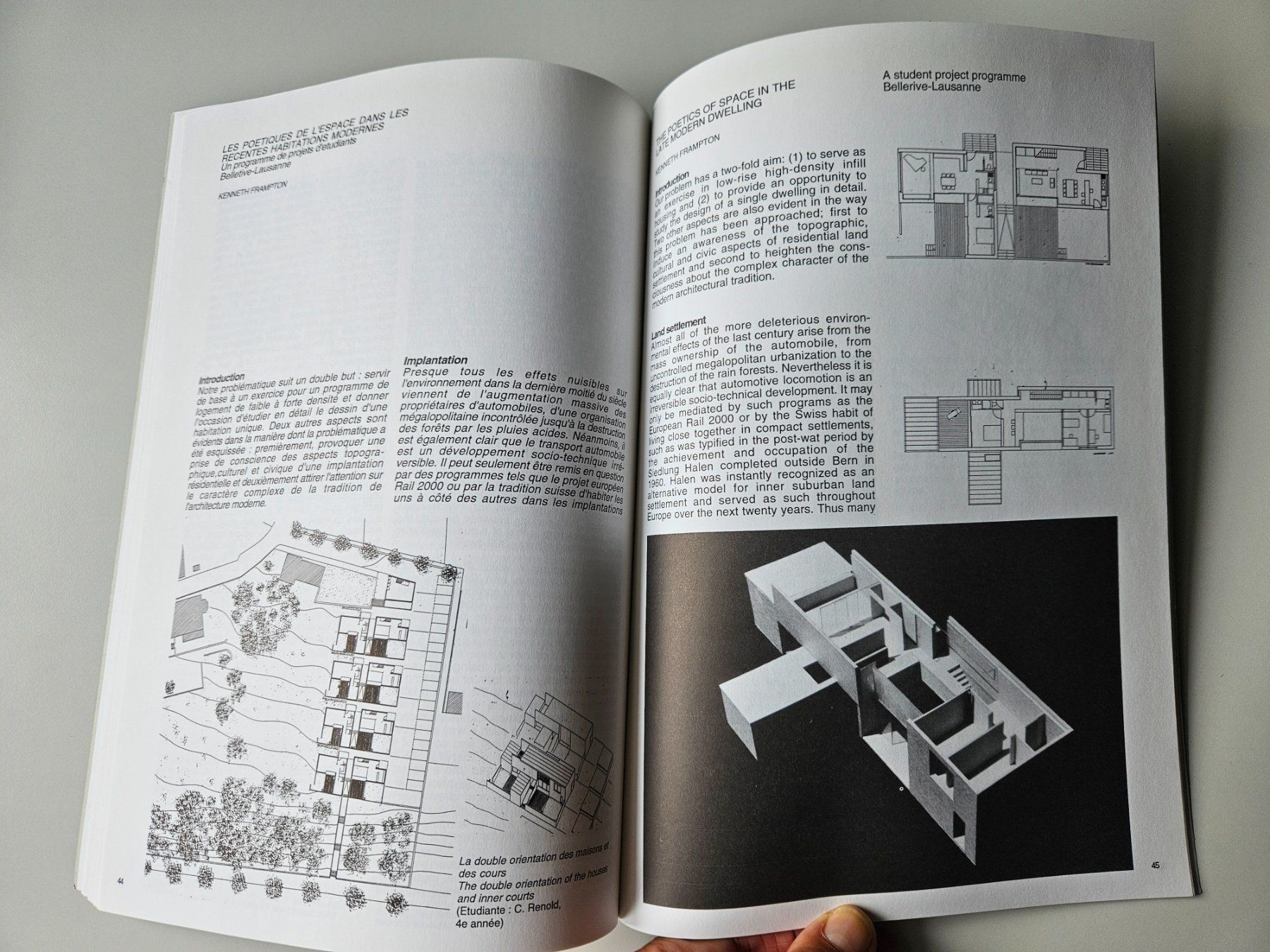 Livres: La forme du logement moderne, Kenneth Frampton, EPFL 1996 – D'occasion à Echandens par annegug 7