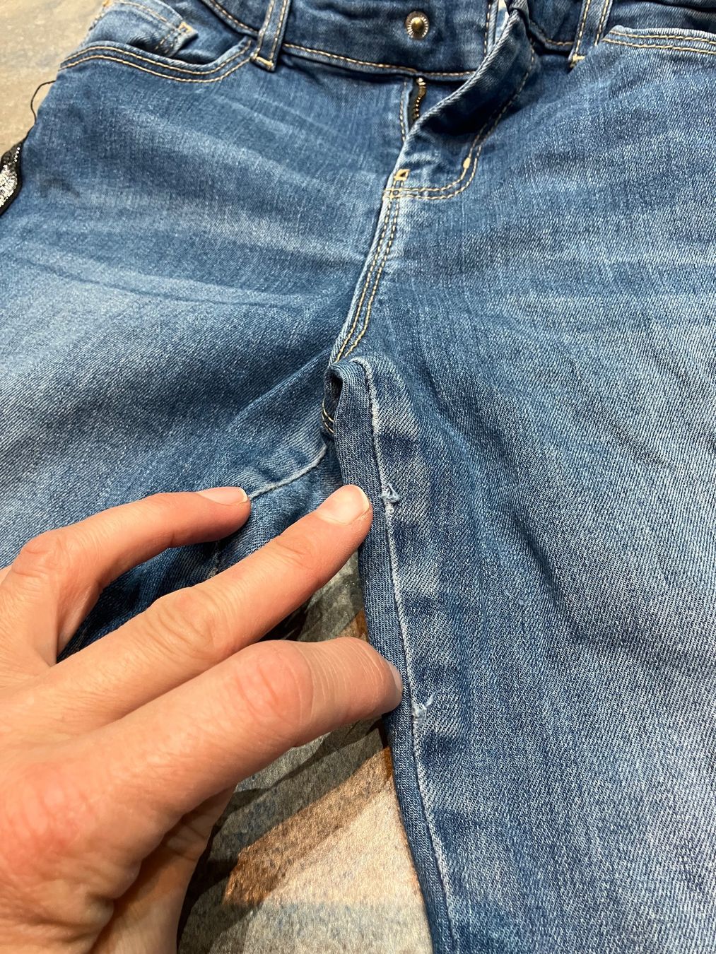 Pantaloni: Jeans Vertbaudet 140 mit glitzender Détails – Usato da Epesses venduto da moss_r 3
