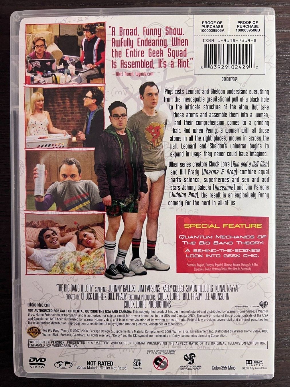 Tutti i DVDs: The Big Bang Theory - Staffel 1 – Usato da Zürich venduto da FilmFreunde 1