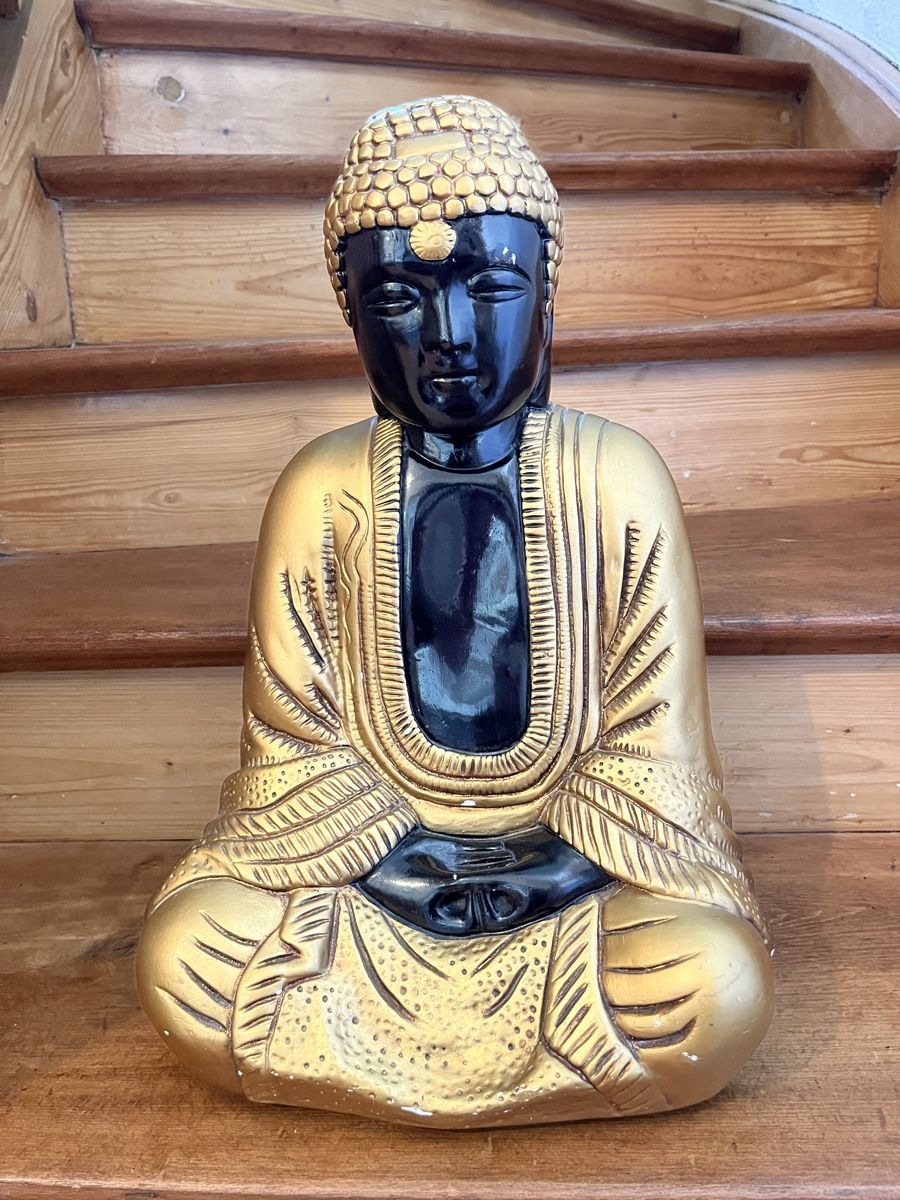 Sculture & Statue: Buddha Statue 48 cm gross aus Gips schwer – Usato da Rothenburg venduto da dhe_28x2