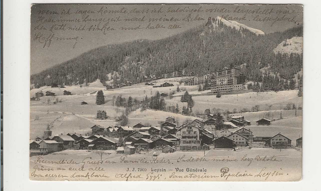 Cartoline postali: Leysin, 1911 – Usato da Spiez venduto da Niesen20
