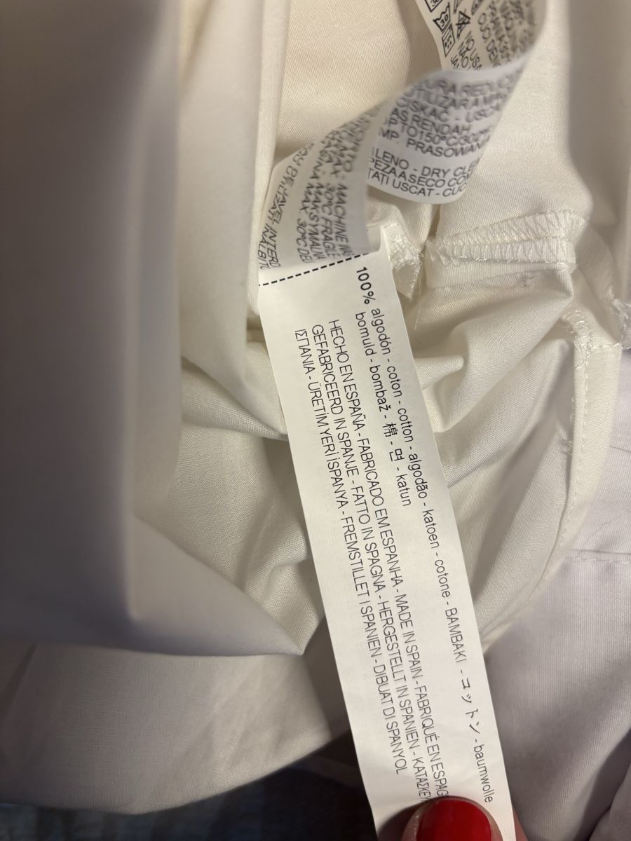 Zara Camicette: Chemise blanche Zara Basic taille S va aussi M / coton – Nuovo (secondo la descrizione) da Martigny venduto da lovejess 3