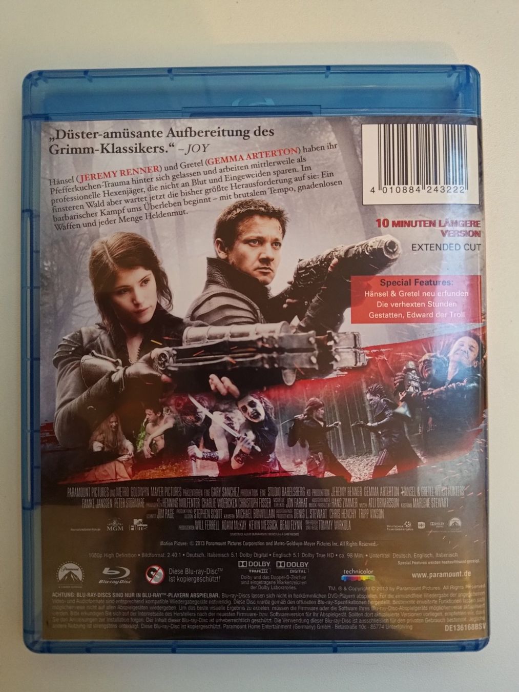 Tutti i DVDs: Hänsel & Gretel - Hexenjäger / Extended Cut – Usato da Liestal venduto da Kratzilla 2