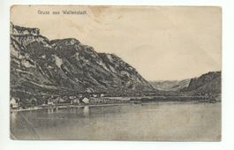 Gruss aus WALENSTADT gel. 1916 Feldpost v. Burgdorf