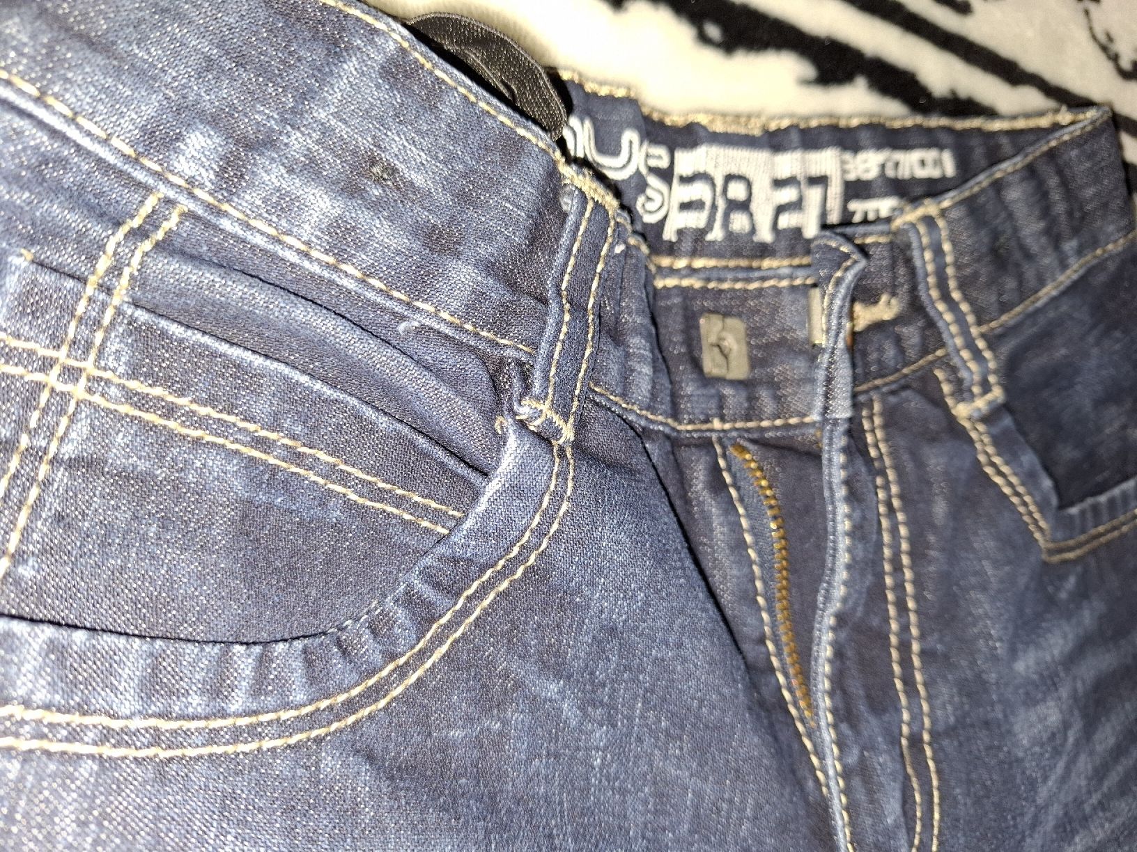 Pantaloni: 2x Jeans Hose gr.116 – Usato da Oberurnen venduto da rotty80 3