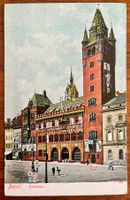 Alte Ansichtskarte Basel Rathaus, gel. 1907