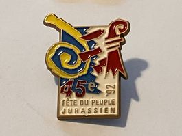 1 Pin Fete du Peuple Jurassiene 1992