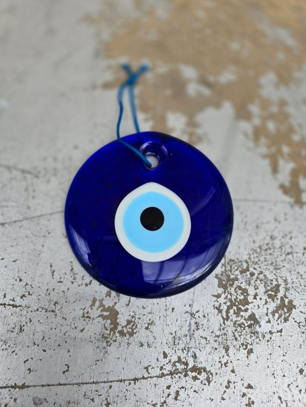 Bicchieri: Glas: Deko-Auge blau – Usato da Romanshorn venduto da Rachacha