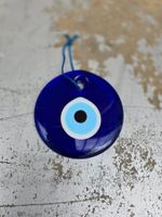 Glas: Deko-Auge blau