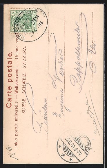 Cartoline postali: AK Basel, St. Johanntor, 1904 – Usato da Berlin venduto da bartko-reher 1