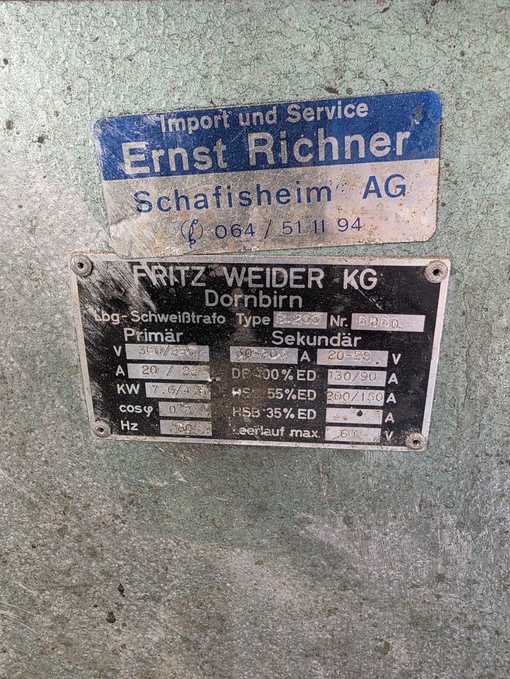 Postes à souder: Schweisstrafo – D'occasion à Tschingel par Olivia.S 3