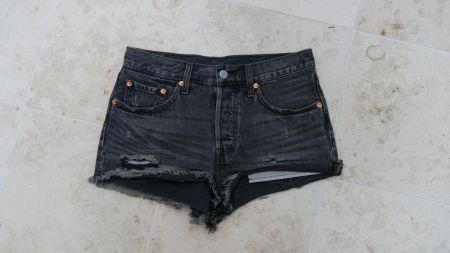 Levis Jeans Shorts Denim 501 schwarz kurze Hose Grösse S 36