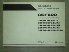 Ersatzteil -Katalog Suzuki GSF 600  Jg.2004-1