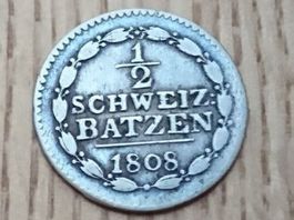 Thurgau: 1/2 Batzen 1808