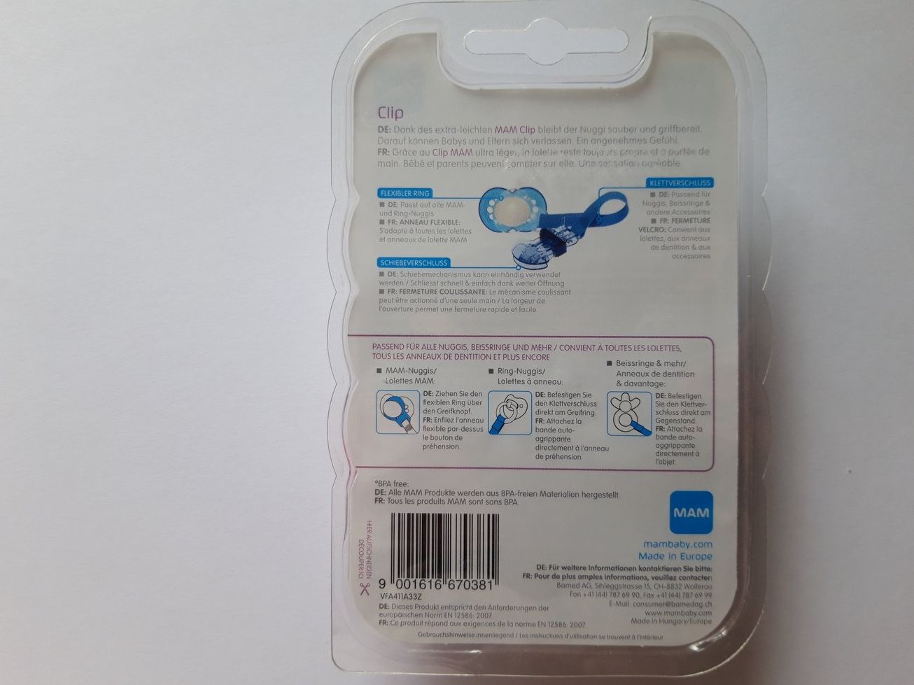 Nuggis & Nuggiketten: Mam Clip Nuggikette rosa – Neu und originalverpackt aus Liebefeld von Fireball85 1