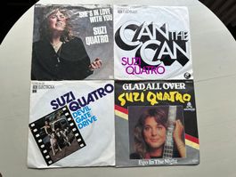 SUZI QUATRO tolle Singles Kult Top Hit Rock Glam