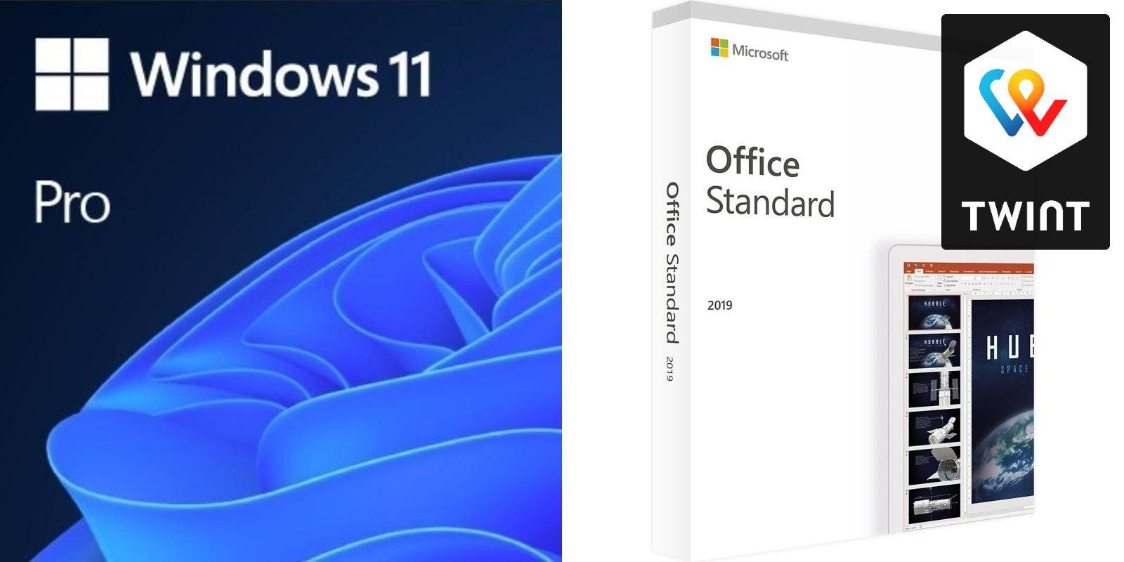 Microsoft Software: Microsoft Windows 11 Professional & Office 2019 Standard – Usato da Saignelégier venduto da KNM