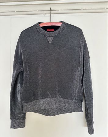 Hugo Boss damen pullover grau metallic S