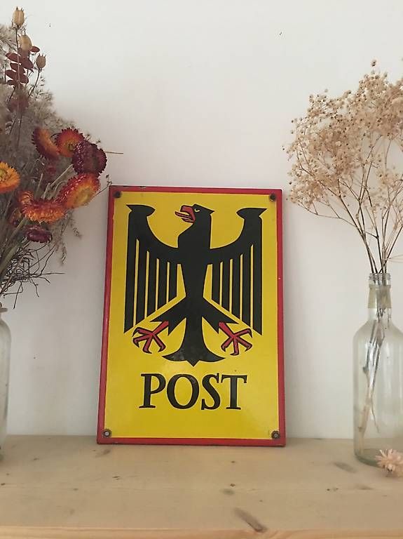 Insegne: Plaque émaillées Post Allemagne – Usato da Lausanne venduto da Loopaul
