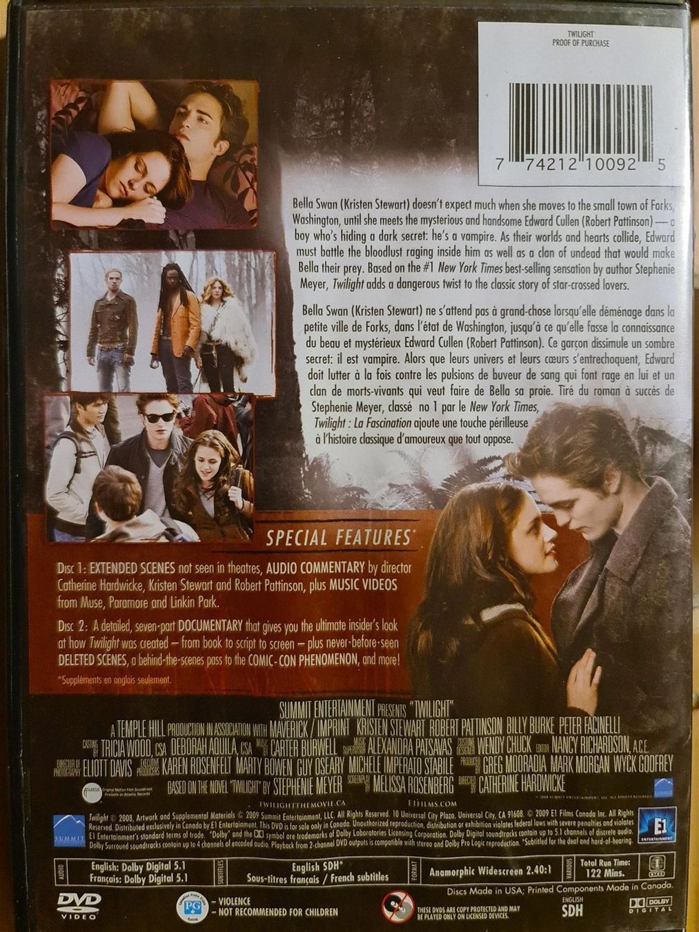 Tutti i DVDs: Twilight la fascination fra eng – Usato da Dintikon venduto da Vexi 1