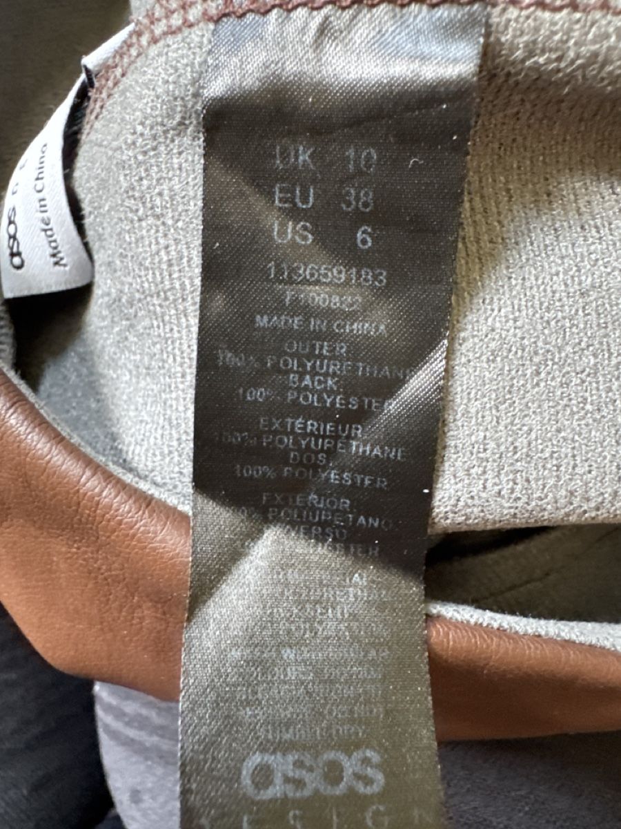 Asos Pantaloni: Asos Design Gr 36 Hose Lederimitat – Nuovo (secondo la descrizione) da Mauren venduto da ducducturi 2