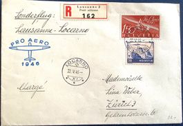 1946 / R - Brief Pro Aero Lausanne -Locarno